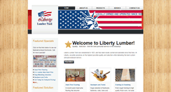 Desktop Screenshot of libertylumberyard.com